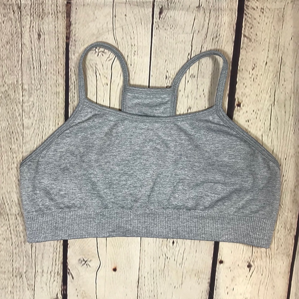 Gray Athleta G!rl Sports Bra
